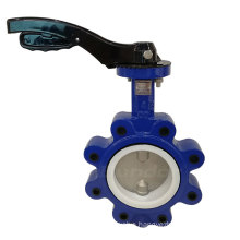 Bundor BS  dn50 pn16 ductile iron lug type butterfly valve waste water butterfly valve